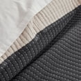 thumbnail image 5 of Levtex Home - Caden Cotton Gauze - Full/Queen Coverlet/Quilt - Grey Magnet - Coverlet/Quilt Size (88 x 92in.) - 100% Muslin Cotton, 5 of 6
