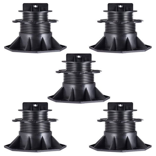 Roulements à Échasses Réglables en Hauteur Pieds Réglables pour Sous-Structure Roulements à Plaques Adaptés aux Terrasses en Bois en Aluminium WPC
