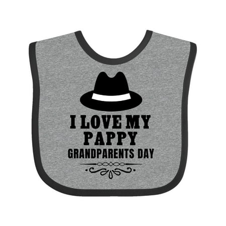 

Inktastic Grandparents Day I Love My Pappy Gift Baby Boy or Baby Girl Bib