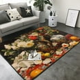 thumbnail image 3 of Area Rugs For Living Room Decor - Elegant Still Life Roses Soft Anti Slip Throw Washable Rugs 5x7 For Bedroom, Indoor Carpet For Bedroom Living Room 80x58In, 3 of 7