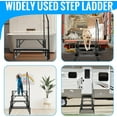 thumbnail image 6 of RV Step Stool, 3 Step Ladder, Hot Tub Steps with Handrail, Portable Pool Ladder, 660Lbs Heavy Duty Ladder Shelf Outdoor Mobile Home Stairs for Camper/Porch/SPA Pool/Pet Stairs(1 Pack), 6 of 6