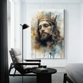 thumbnail image 3 of Jesus Christ Wall Art Jesus Wearing Crown Poster Watercolor Vintage Print Art Poster Canvas Painting Decor Wall Print Photo Gifts Home Modern Decorative Posters 20x30inch(50x75cm), 3 of 6