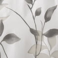 thumbnail image 4 of Burnout Printed Curtain Panel, Botanical Window Curtains with Grommet Top, Lightweight Semi-Sheer Curtains for Home, Bedroom, Bathroom, 50''x84", Grey, 4 of 8