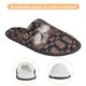 thumbnail image 3 of Fotbe Retro Floral Pantuflas Peludas para Mujer con Estampado, Zapatillas de Peluche, Zapatos de Invierno para Casa, Uso Interior y Exterior-Large, 3 of 8