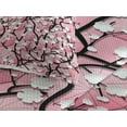thumbnail image 3 of Ambesonne Pink Quilted Coverlet 3 Pcs, Sakura Tree Umbrellas, Queen Size, Black Pink, 3 of 4