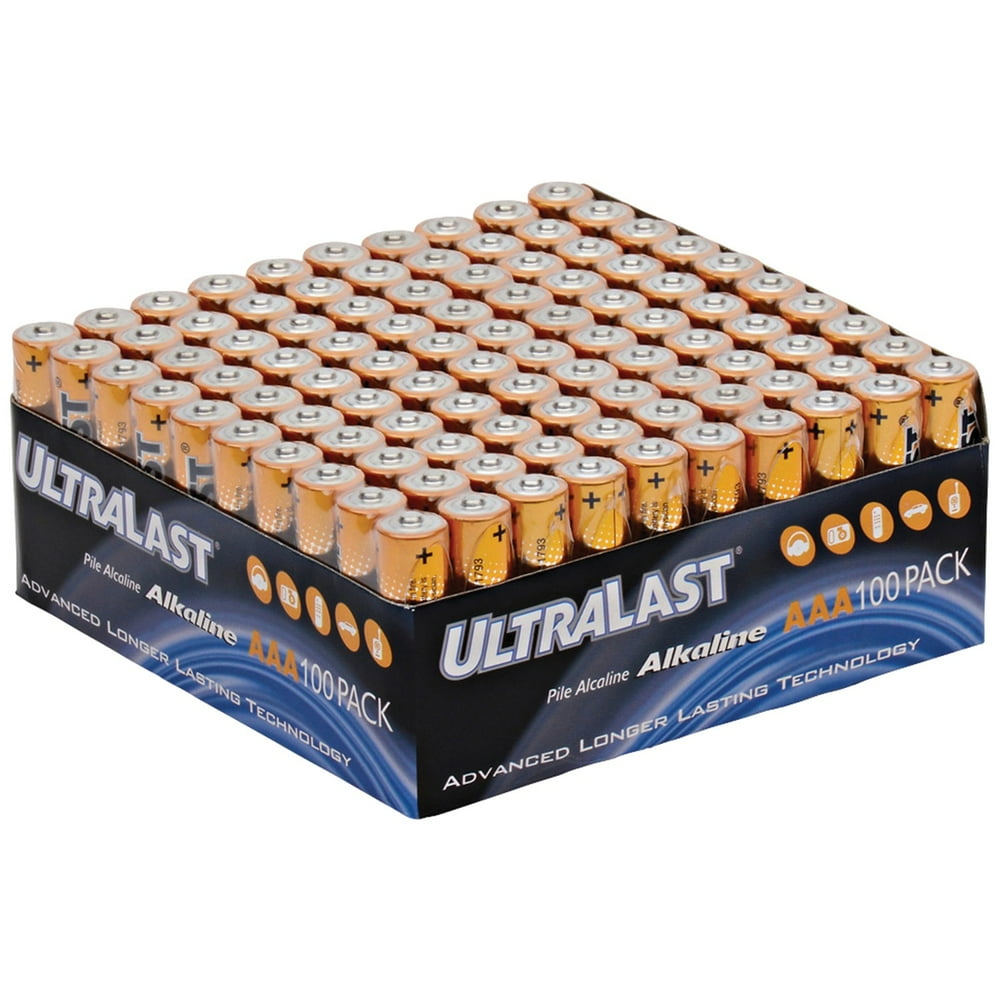 UltraLast Alkaline ULA100AAAB Battery 100 x AAA alkaline Walmart
