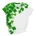 thumbnail image 5 of HAiming St. Patrick’s Day Shamrock T-Shirt Short Sleeve Round Neck Casual Cute Printed Trendy Pullover Tops Clothes, 5 of 6