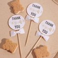 thumbnail image 4 of Efavormart 50 Pcs | 1.5" White Grosgrain Pre Tied Ribbon Bows, Gift Basket Party Favor Bags Decor - Polyester, 4 of 10