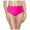 Hot Pink, variant on Riforla Swimsuit Bottoms for Women Retro High Rise Full Coverage Bikini Briefs Basic Swimwear Bathing Suit Bottoms Red M