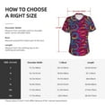thumbnail image 4 of Vsdgher Colorful Snake Women Shirts V Neck Short Sleeve Tops T-Shirt Basic Tees, S to 3XLSmall, 4 of 5