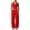 Red, variant on uvwlwu Women 2 Piece Workout Outfit Racerback Tank Top Waist Wide Leg Pants with Pockets Casual Set for Running Yoga Fitness Activities,M