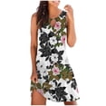 thumbnail image 2 of Qiopertar Robe Débardeur Décontractée d'Été Imprimée Florale Sans Manches en Solde Livraison Gratuite jusqu'à 90 % de Réduction, 2 of 5