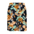 thumbnail image 4 of Chiccall Mens Hawaiian Shorts Topical Beach Graphic Lightweight Swim Trunks Big Summer Elastic Waist Drawstring Shorts with Pockets 5XL Yellow, 4 of 5