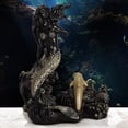 thumbnail image 3 of Portabotellas de vino Estatuas de sirena Estante para una sola botella Estante para vino y escultura para Negro Cola soporte para botellero, 3 of 8