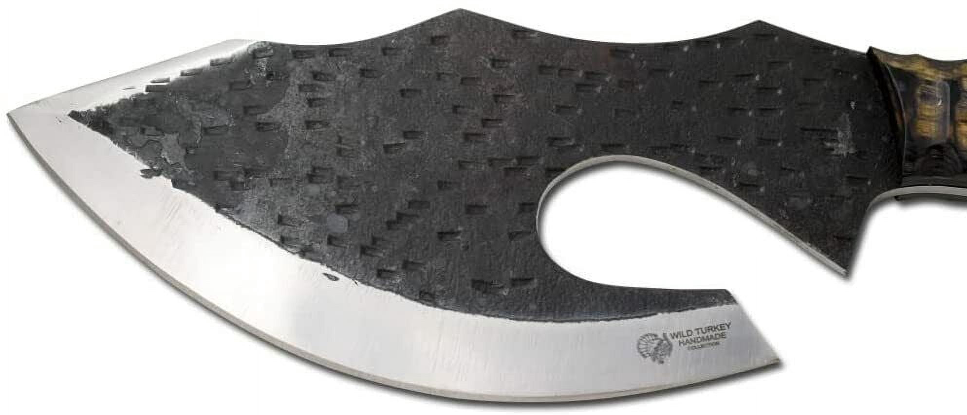 Wild Turkey Handmade 1075 High Carbon Steel Blade Axe Hatchet Chopping Cleaver