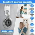 thumbnail image 3 of TMWEFUSC 60Pcs Claw Drywall Picture Hanger, Wall Picture Hanging Hooks Heavy Duty Picture Frame Hooks Kit Stainless Steel Mirror Hanger Hold Up to 40 lb for Photo Poster Decor, 3 of 7