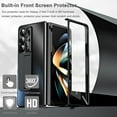 thumbnail image 5 of Case Compatible for Samsung Galaxy Z Fold 3 Case with S Pen, Built-in Front Screen Protector + Kickstand + Pen Holder Luxury Drop Resistance Protection Case for Galaxy Z fold 3 5G (Black), 5 of 7