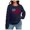 A1-Blue1389, variant on Womens Flag Pattern Knit Sweater Curved Hem Long Sleeve Casual Crew Neck Jumper