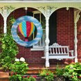thumbnail image 3 of 3D Dynamic Rotating Wind Chime Stainless Steel Color Metal Sheet Wind Rotating Energy Courtyard Art Outdoor Metal Hanging Wind Chime, 3 of 5
