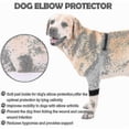 thumbnail image 2 of Dog Elbow Protector Adjustable Front Leg Sleeve Pet Operation Injury Recovery Protective Brace 1 Pair, 2 of 5