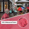 thumbnail image 2 of HSHDLDF Cosibell Waterproof Puppy Dog Raincoats with Hood for Small Medium Dogs Four-Leg Design with Reflective Strap Lightweight Jacket with Leash Hole(L Pink), 2 of 6