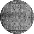 thumbnail image 1 of Ahgly Company Indoor Round Oriental Gray Industrial Area Rugs, 7' Round, 1 of 4