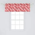 thumbnail image 2 of Ambesonne Colorful Window Valance, Tile Rectangle Square, 54" X 18", Coral Rose Dried Rose, 2 of 3