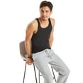 Hanes Men's Value Pack Black/Grey Tank Undershirts, 6 Pack