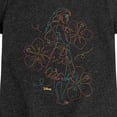 thumbnail image 3 of Moana - Colorful Line Drawing - Youth Girls Fitted Short Sleeve T-Shirt, 3 of 5