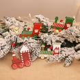 thumbnail image 4 of CEHVOM 8PC Christmas Decoration Creative Retro DIY Small Train Pendant Christmas Party Decoration, 4 of 9
