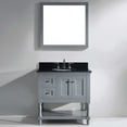 thumbnail image 2 of Virtu Julianna 36'' Single Bathroom Vanity Set with Black Galaxy Granite Top and Mirror, 2 of 2