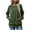 #051 Green, variant on Felirenzacia Women's Sweatshirt with Side Pockets, Hatless Round Neck Solid Color Raglan Casual Loose Pullover Top, S-XL