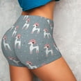 thumbnail image 4 of Wukai Cartoon Poodle Dog Print Pack Biker Shorts for Women Yoga Workout Gym Running Scrunch Active Shorts-Large, 4 of 8