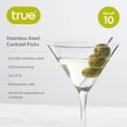 thumbnail image 3 of True Stainless Steel Cocktail Picks, Toothpicks for Appetizers, Set of 10, 3 of 8