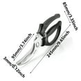 thumbnail image 2 of tooloflife Kitchen Scissors Shears Cutter Blades for Meat Comfortable Handle Kitchen Tool Black, 2 of 8