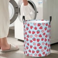 thumbnail image 4 of Goofa Strawberries Printed Circular Hamper,Laundry Basket with Handles,Storage Baskets Foldable,Large Capacity Laundry Hamper-Medium, 4 of 8