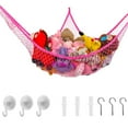 thumbnail image 2 of facefd Practical Stuffed Animal Toys Stuffed Animal Toys Hammock Hammock Kids Toy Hammock Net Large Mesh Toy Organizer Storage Hanging Wall Corner Nets, 2 of 7