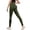Army Green #073, variant on Womens High Waisted Butt Lifting Seamless Resistance Band Leggings,Built-in Bands for Yoga Gym Sculpting Leggings Royal Blue S