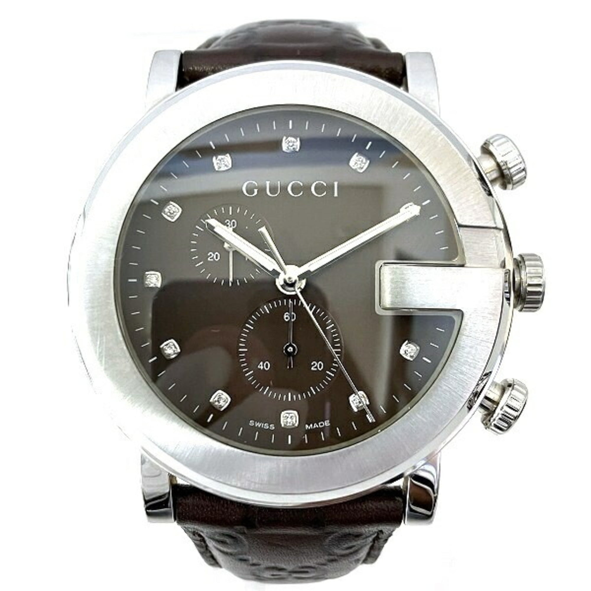 Gucci G-Timeless Silver Dial with Snake Motif Stainless Steel 