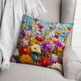 thumbnail image 3 of Creative Products Bright Flower Field 18 x 18 Spun Poly Pillow, 3 of 3