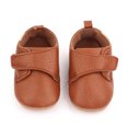thumbnail image 5 of Baby Boys Girls TPR Leather Hard Bottom Walking Sneakers Toddler Rubber Sole First Walkers Infant Cartoon Crib Shoes, 5 of 9