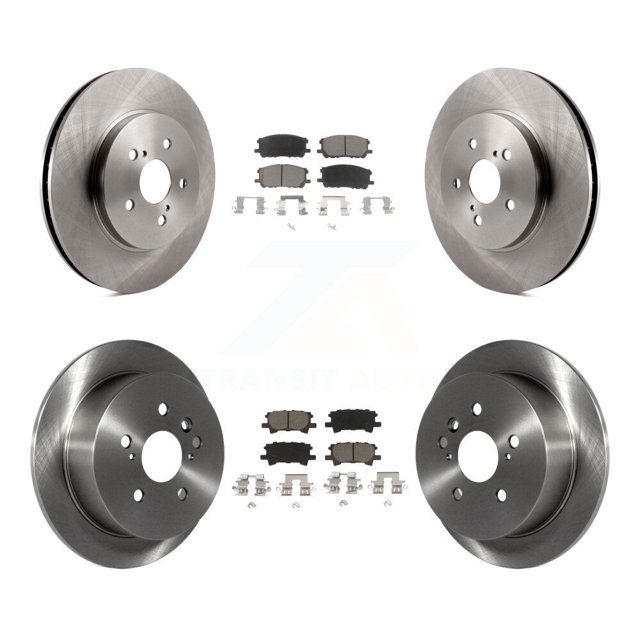 CMX Front Rear Disc Brake Rotors and Ceramic Pads Kit for Car Lexus RX350 RX330 Toyota Highlander RX400h K8C-101015