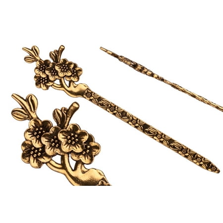 Pkg Blossoms - Prunus Blossom Antique Gold-Finished Book Mark 5.2 Inch Sold per pkg of 1pcs per pack