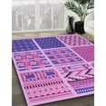 thumbnail image 2 of Ahgly Company Indoor Round Patterned Violet Purple Area Rugs, 6' Round, 2 of 6