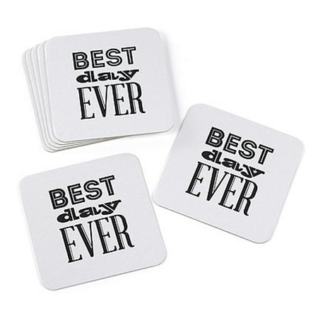 Best Day Ever Coasters - Package of 25 (Best Packaging For Biltong)