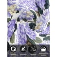 thumbnail image 7 of Purple Spring Floral Cloth Napkins Set of 4 Reusable Dinner Napkins, Watercolor Flowers Pastoral Cocktail Napkin Washable Table Napkins for Wedding/Holiday Party/Baby Shower 20"x20", 7 of 7