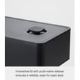 thumbnail image 6 of Yamazaki Home Vacuum-Sealing Food Storage Container, Black, Polypropylene, 250ml, Airtight, Lid, No Assembly, 6 of 7