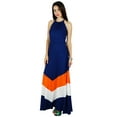 thumbnail image 5 of Bimba Women Halter Neck Long Maxi Dress Chic Beach Wear Classic Summer Clothing, 5 of 9