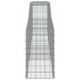 thumbnail image 2 of vidaXL Arched Gabion Baskets 3 pcs 157.5"x19.7"x31.5"/39.4" Galvanized Iron, 2 of 5