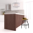 thumbnail image 2 of HomeRoots 516183 29.25 x 17 x 16.25 in. Chestnut Steel Swivel Backless Adjustable Height Bar Chair with Footrest, 2 of 3